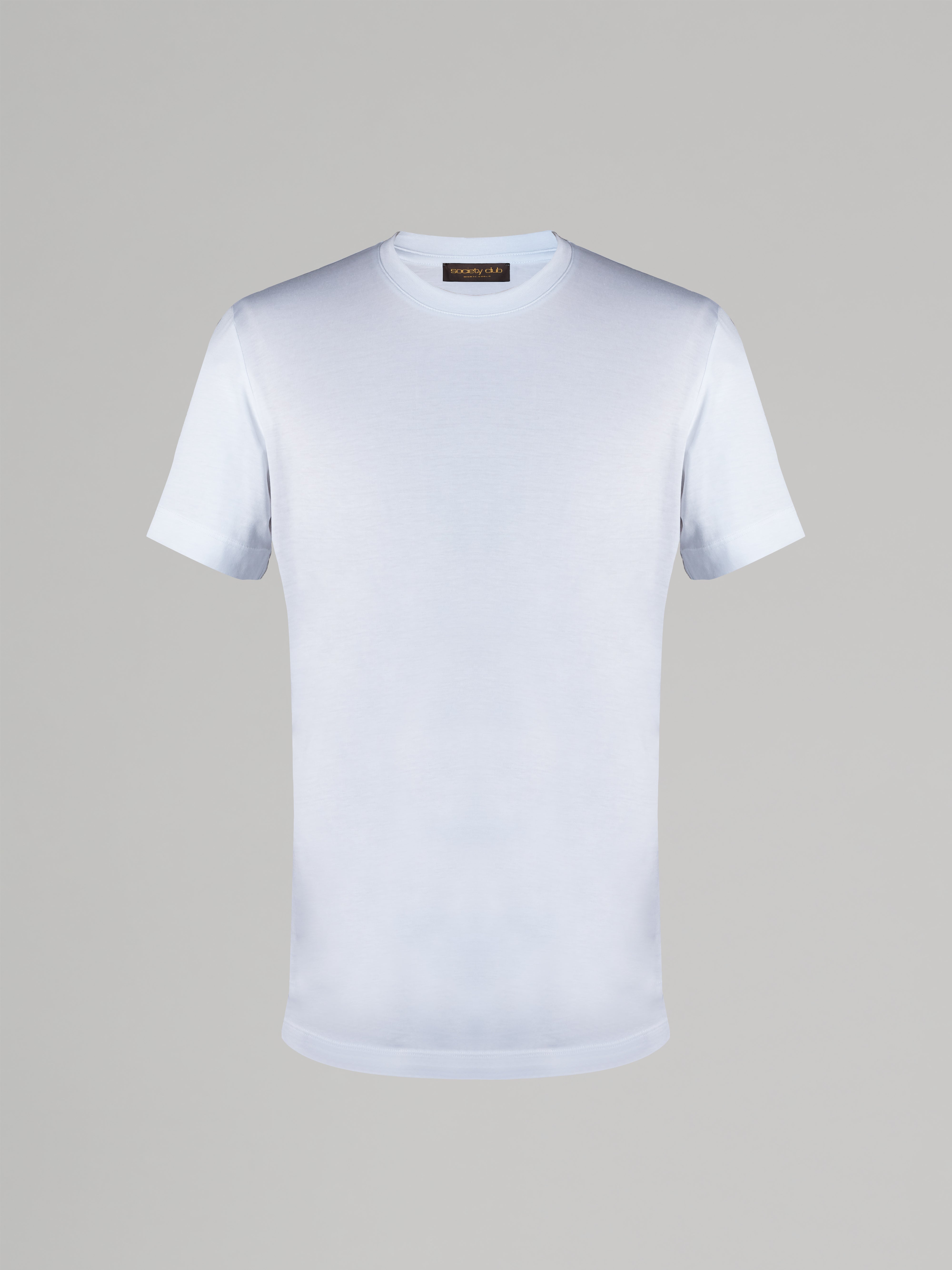 • COTTON & LYOCELL ROUND NECK T-SHIRT •