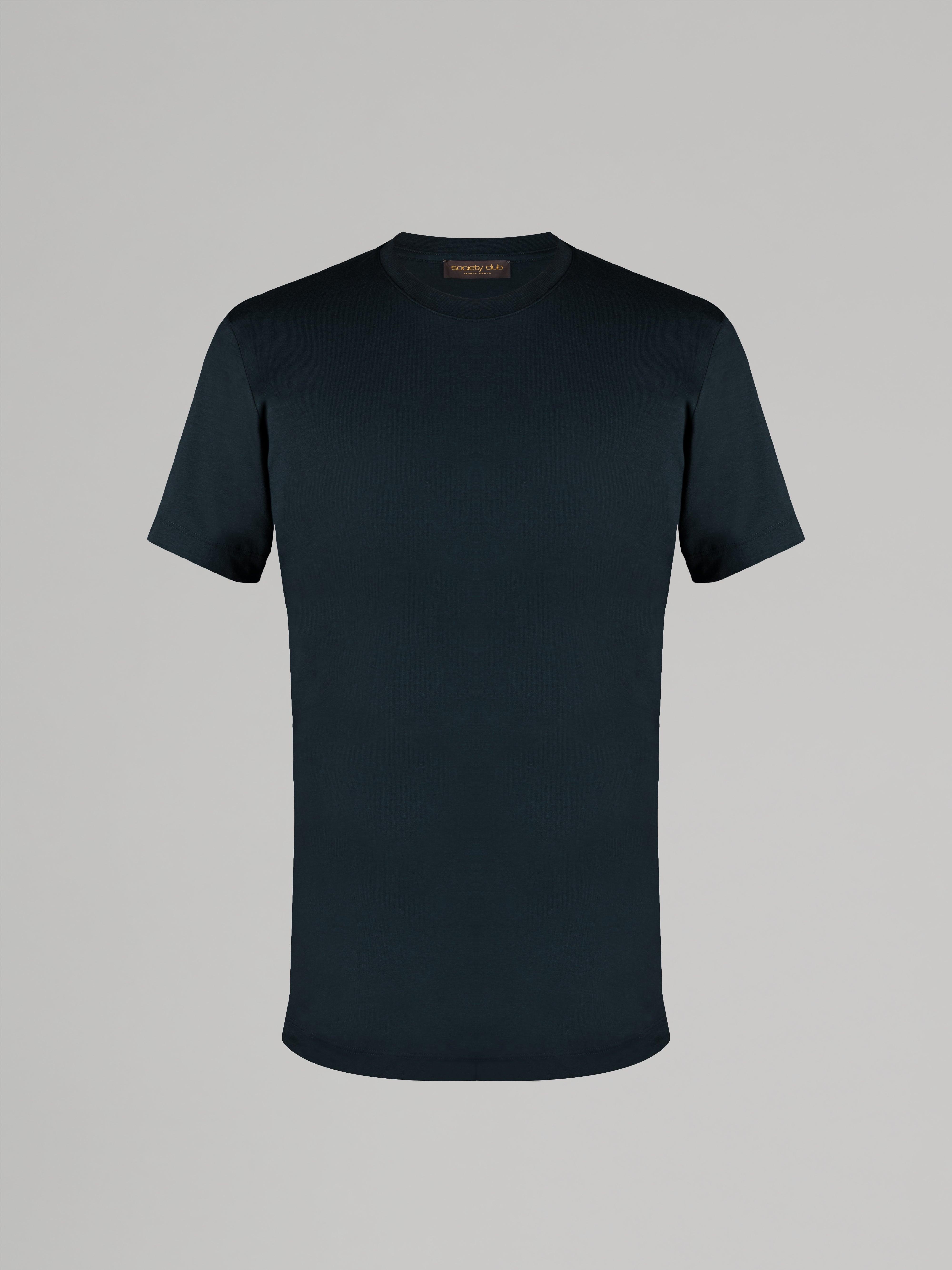 • COTTON & LYOCELL ROUND NECK T-SHIRT •